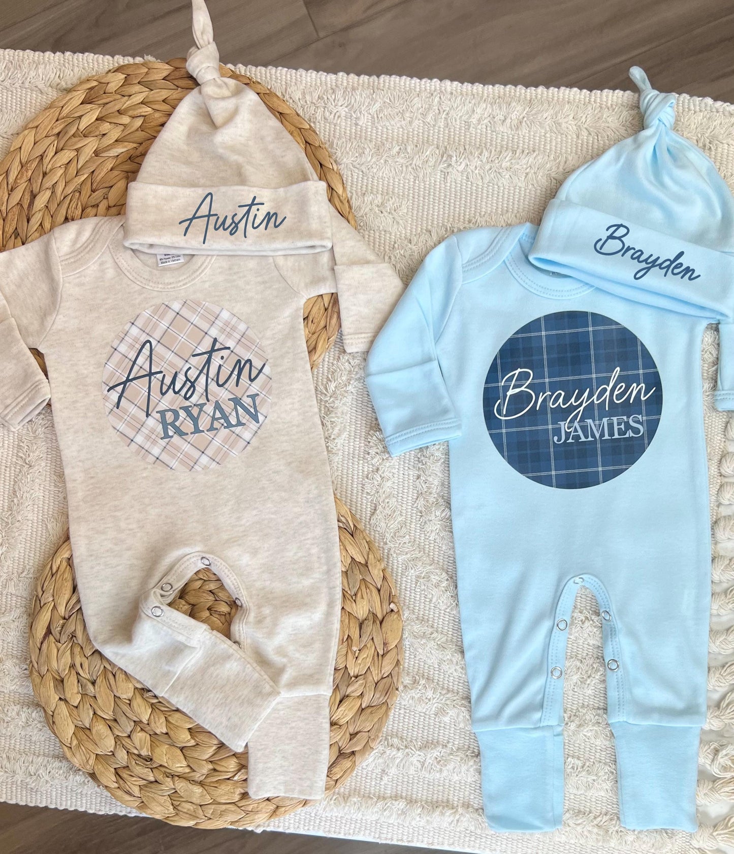 Baby Boy Personalized Romper Outfit - Austin Ryan