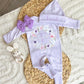 Baby Girl Personalized Romper Outfit - Farrah