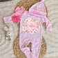 Baby Girl Personalized Romper Outfit - Carlee