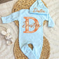 Baby Boy Personalized Romper Outfit -  Duston