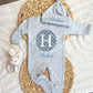 Baby Boy Personalized Romper Outfit - Hudson