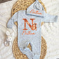 Baby Boy Personalized Romper Outfit - Nathan