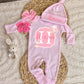 Baby Girl Personalized Romper Outfit- Heaven