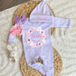 Baby Girl Personalized Romper Outfit - Farrah Rayne
