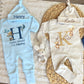 Personalized Baby Boy Romper - Hello World I'm Henry