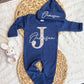 Baby Boy Personalized Romper Outfit - Jameson