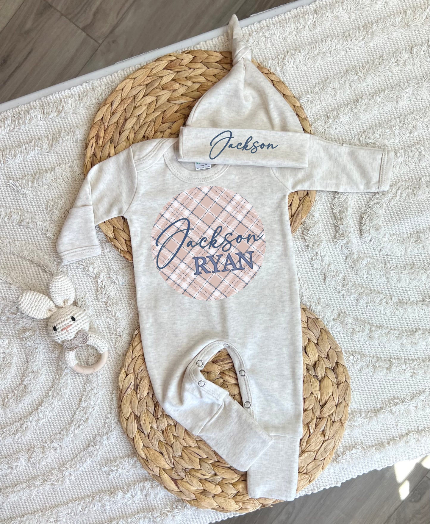 Baby Boy Personalized Romper Outfit - Jackson Ryan