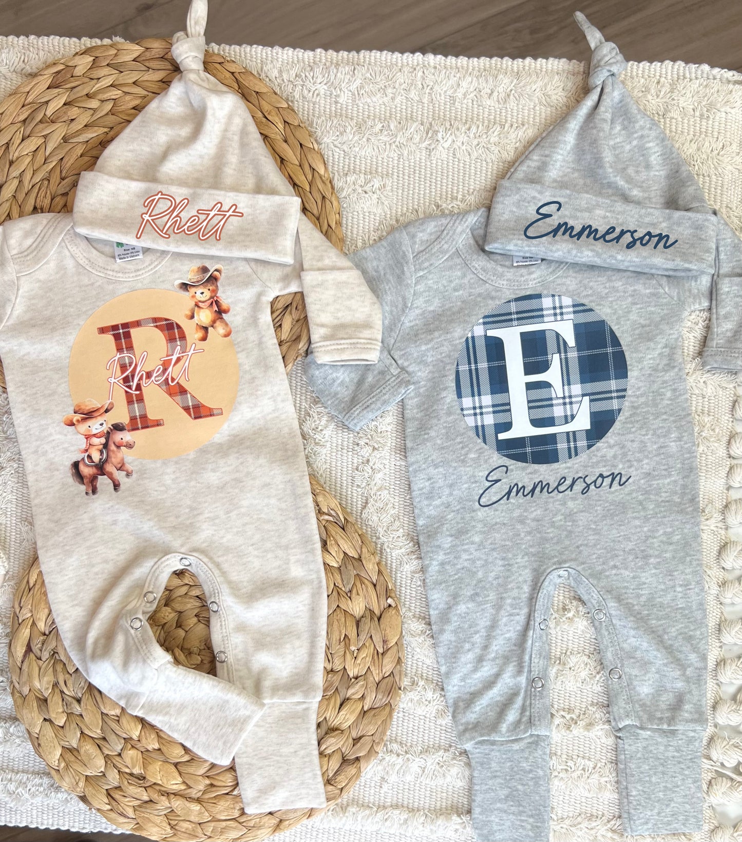 Baby Boy Personalized Romper Outfit - Rhett