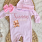 Baby Girl Personalized Romper Outfit - Sienna Rose