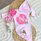 Baby Girl Personalized Romper Outfit - Natalia