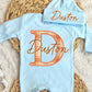 Baby Boy Personalized Romper Outfit - Duston