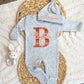 Baby Boy Personalized Romper Outfit- Bryson