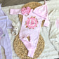 Baby Girl Personalized Romper Outfit