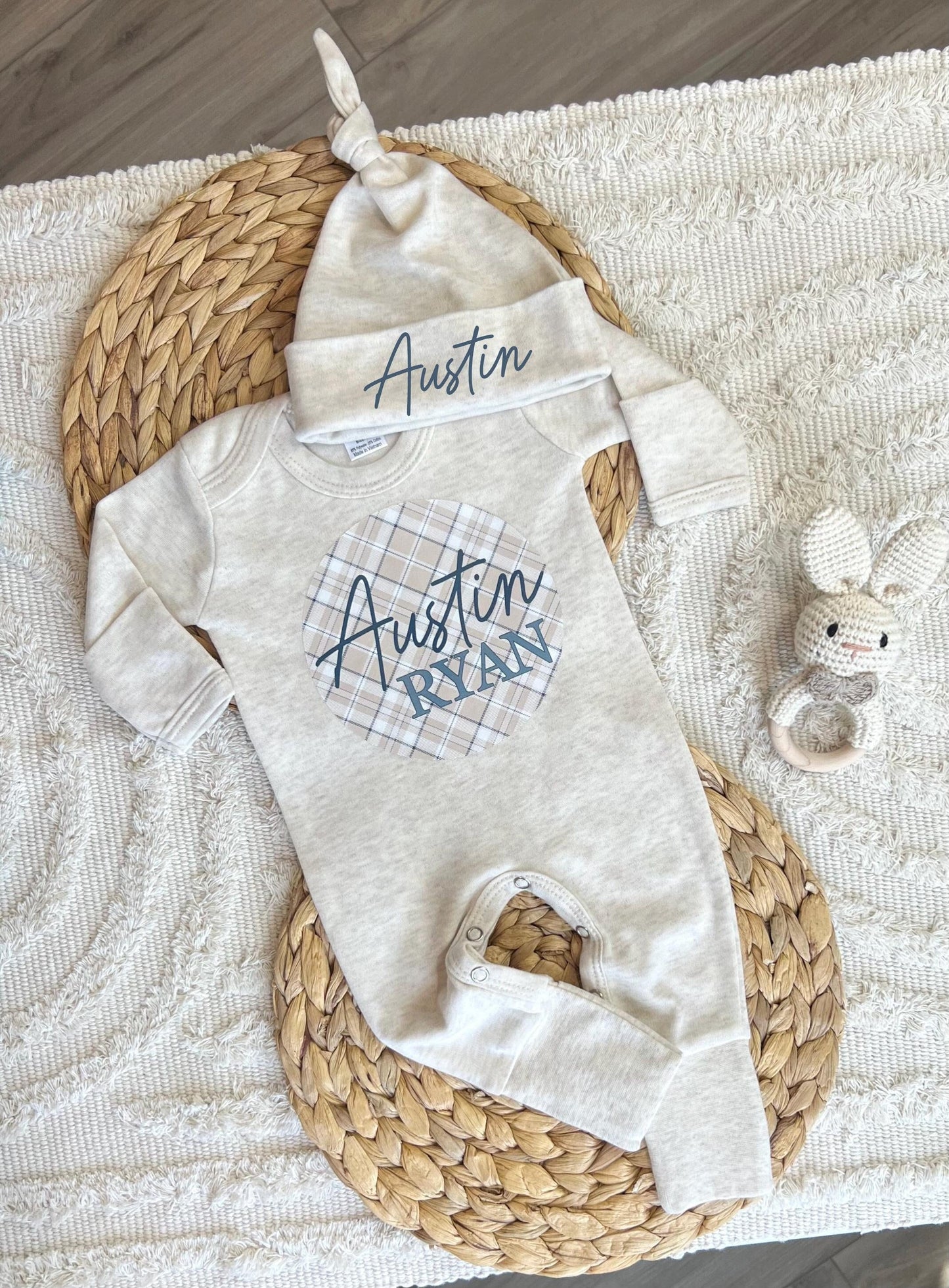 Baby Boy Personalized Romper Outfit - Austin Ryan