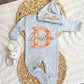 Baby Boy Personalized Romper Outfit - Duston