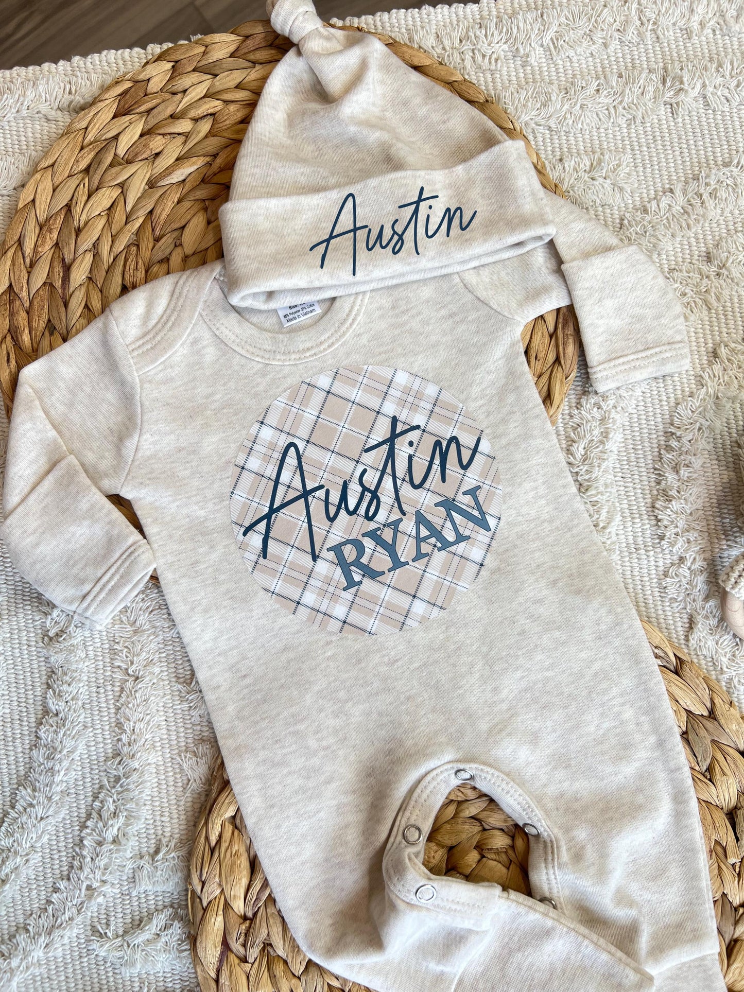 Baby Boy Personalized Romper Outfit - Austin Ryan