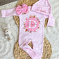 Baby Girl Personalized Romper Outfit - Daphne