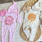 Baby Girl Personalized Romper Outfit - Penelope