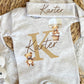 Baby Boy Personalized Romper Outfit - Karter - Bear