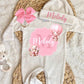 Baby Girl Personalized Romper Outfit- M Melody