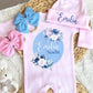 Baby Girl Personalized Romper Outfit - Emilia Noelle