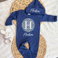 Baby Boy Personalized Romper Outfit - Hudson