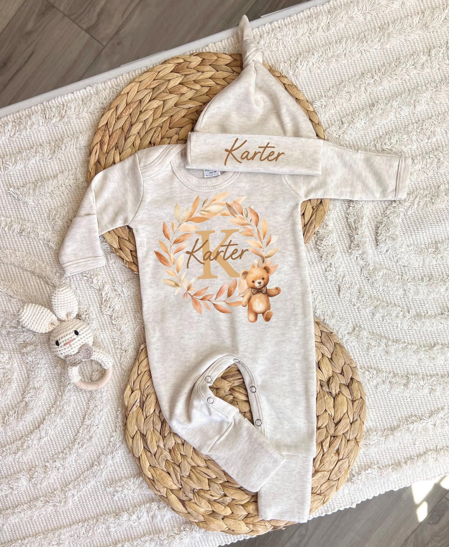 Baby Boy Personalized Romper Outfit - Karter