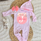 Baby Girl Personalized Romper Outfit - Janessa