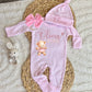 Baby Girl Personalized Romper Outfit - Olivia Rose