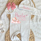 Baby Girl Personalized Romper Outfit - Paislie Star