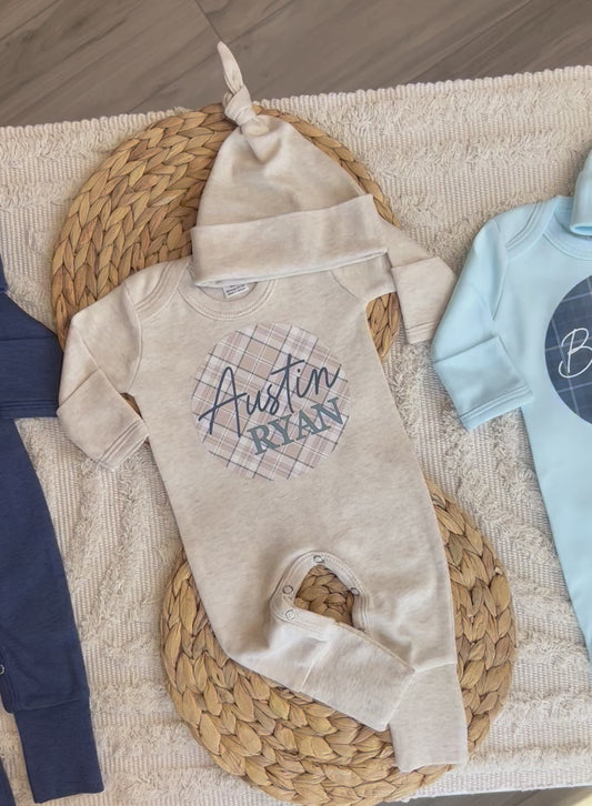 Baby Boy Personalized Romper Outfit - Austin Ryan