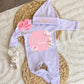 Baby Girl Personalized Romper Outfit - Rochelle Marie